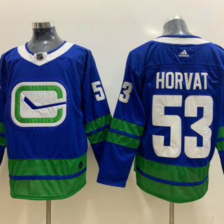 Canucks 53 Bo Horvat Blue Adidas Jersey