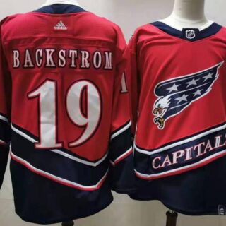 Capitals 19 Nicklas Backstrom Red 2020-21 Reverse Retro Adidas Jersey