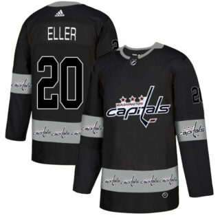 Capitals 20 Lars Eller Black Team Logos Fashion Adidas Jersey
