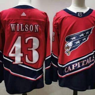 Capitals 43 Tom Wilson Red 2020-21 Reverse Retro Adidas Jersey