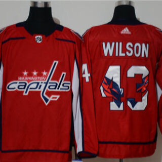 Capitals 43 Tom Wilson Red Adidas Fashion Jersey