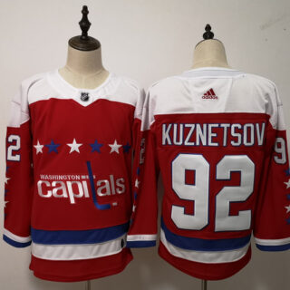 Capitals 92 Evgeny Kuznetsov Red Adidas Jersey