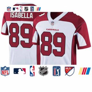 Cardinals #89 Andy Isabella White Men's Stitched Football Vapor Untouchable Limited Jersey