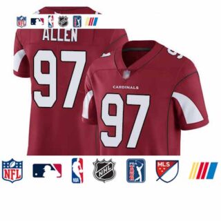 Cardinals #97 Zach Allen Red Team Color Men's Stitched Football Vapor Untouchable Limited Jersey