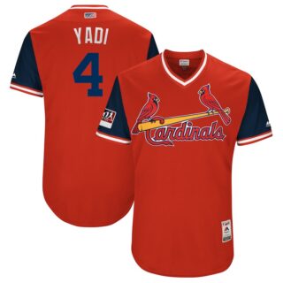 Cardinals 4 Yadier Molina Yadi Red 2018 Players' Weekend Authentic Team Jersey