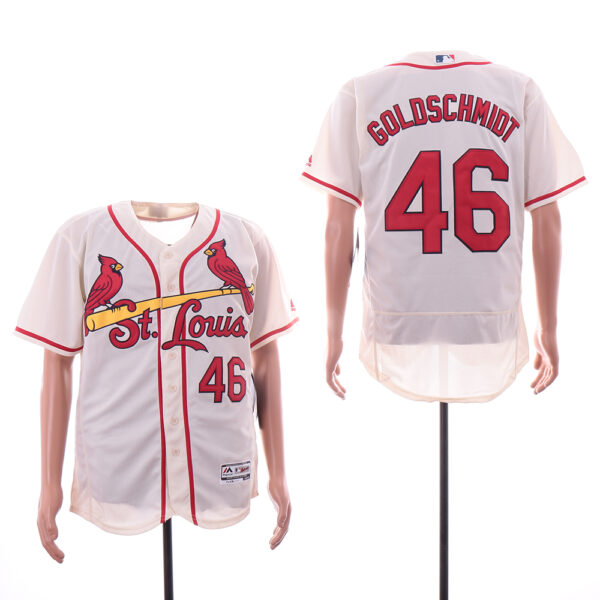 Cardinals 46 Paul Goldschmidt Cream Flexbase Jersey
