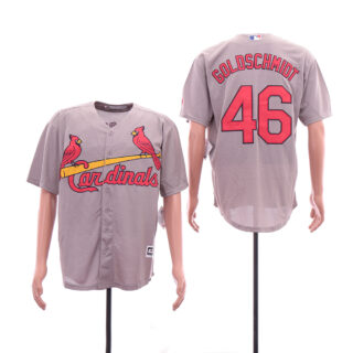 Cardinals 46 Paul Goldschmidt Gray Cool Base Jersey