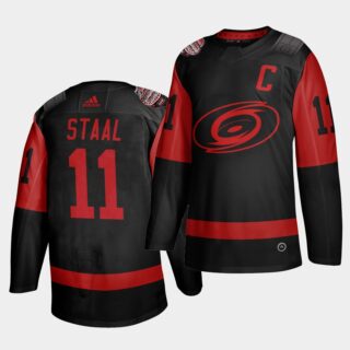 Carolina Hurricanes #11 Jordan Staal Black Men's 2021 Stadium Series Outdoor Game Jersey