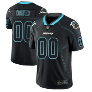Carolina Panthers Custom 2018 Lights Out Color Rush Limited Black Jersey