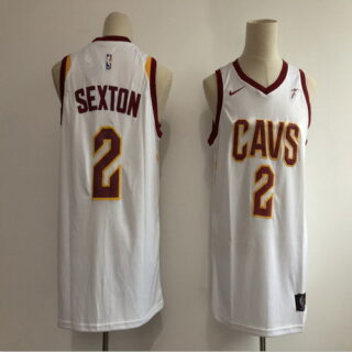 Cavaliers 2 Collin Sexton White Nike Swingman Jersey