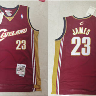 Cavaliers 23 Lebron James Red 2003-04 Hardwood Classics Jersey
