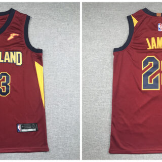 Cavaliers 23 Lebron James Red Nike Swingman Jersey