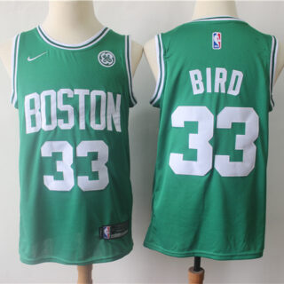 Celtics 33 Larry Bird Green Nike Swingman Jersey