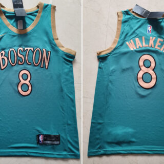 Celtics 8 Kemba Walker Blue 2019-20 City Edition Swingman Jersey