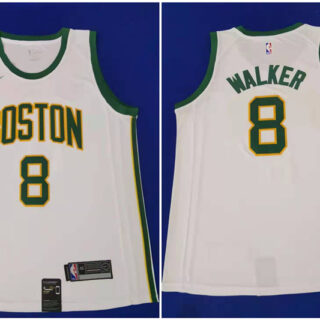 Celtics 8 Kemba Walker White City Edition Nike Swingman Jersey