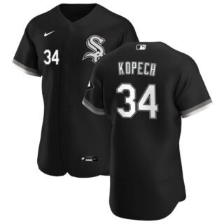 Chicago White Sox #34 Michael Kopech Men's Nike Black Alternate 2020 Authentic Player MLB Jersey