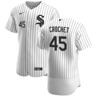 Chicago White Sox #45 Garrett Crochet Men's Nike White Home 2020 Authentic Player MLB Jersey