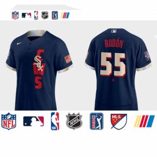 Chicago White Sox #55 Carlos Rodon 2021 Mlb All Star Game Authentic Navy Jersey