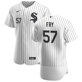 Chicago White Sox #57 Jace Fry Men's Nike White Home 2020 Authentic Player MLB Jersey
