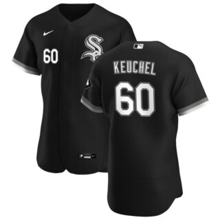 Chicago White Sox #60 Dallas Keuchel Men's Nike Black Alternate 2020 Authentic Player MLB Jersey