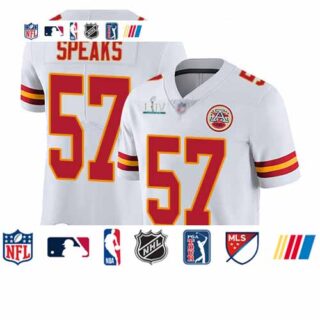 Chiefs #57 Breeland Speaks White Super Bowl LIV Bound Men's Stitched Football Vapor Untouchable Limited Jersey