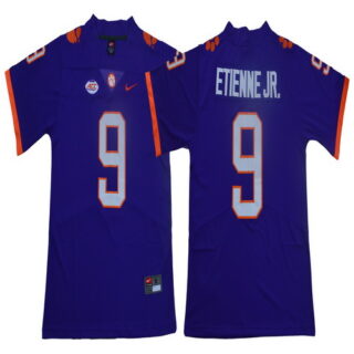 Clemson Tigers 9 Travis Etienne Jr. Purple Nike College Football Jersey