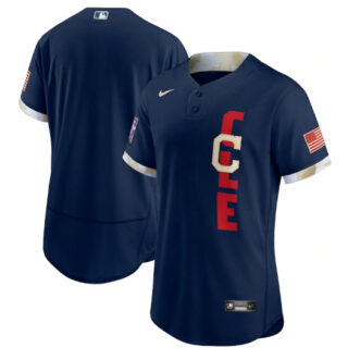 Cleveland Indians Blank 2021 Navy All-Star Flex Base Stitched MLB Jersey