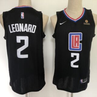 Clippers 2 Kawhi Leonard Black Nike Swingman Jersey
