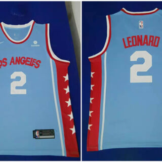 Clippers 2 Kawhi Leonard Light Blue Nike Swingman Jersey