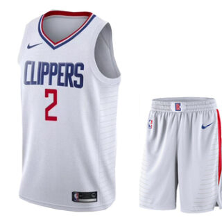 Clippers 2 Kawhi Leonard White City Edition Nike Swingman Jersey(With Shorts)