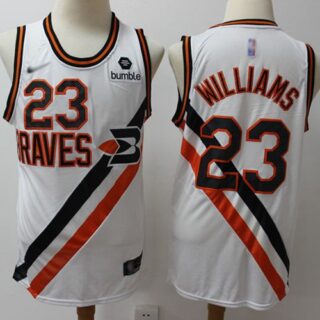 Clippers #23 Louis Williams White Basketball Swingman Hardwood Classics Jersey