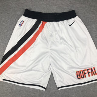 Clippers White Throwback Shorts