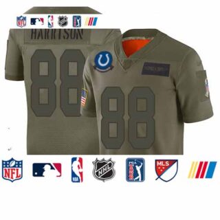 Colts #88 Marvin Harrison Camo Men's Stitched Football Limited 2019 Salute To Service Jersey