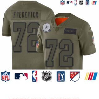 Cowboys #72 Travis Frederick Camo Youth Stitched Football Limited 2019 Salute to Service Jersey