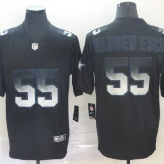 Cowboys 55 Leighton Vander Esch Black Arch Smoke Vapor Untouchable Limited Jersey