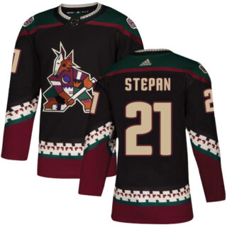 Coyotes #21 Derek Stepan Black Alternate Authentic Stitched Hockey Jersey