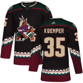 Coyotes #35 Darcy Kuemper Black Alternate Authentic Stitched Hockey Jersey