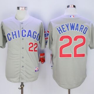 Cubs 22 Jason Heyward Gray Road Cool Base Jersey