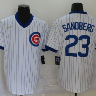 Cubs 23 Ryne Sandberg White Nike Cool Base Jersey