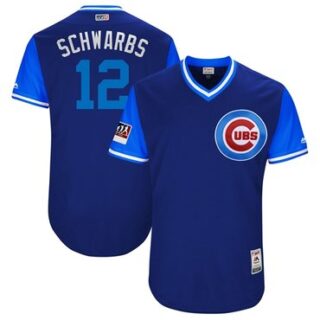 Cubs #12 Kyle Schwarber Royal Schwarbs Players Weekend Authentic Stitched MLB Jersey