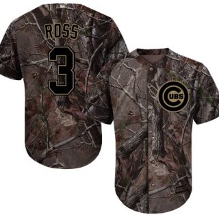 Cubs #3 David Ross Camo Realtree Collection Cool Base Stitched Baseball Jersey