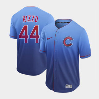 Cubs 44 Anthony Rizzo Blue Drift Fashion Jersey