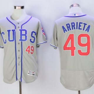 Cubs 49 Jake Arrieta Gray Flexbase Jersey