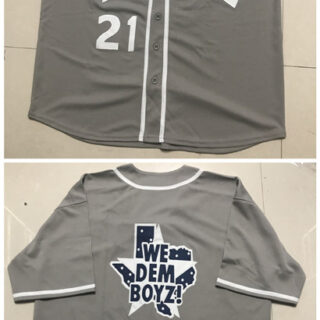 Custom DC4L We Dem Boyz ! baseball Jersey Gray (Any Name Any Number)