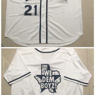 Custom DC4L We Dem Boyz ! baseball Jersey White (Any Name Any Number)