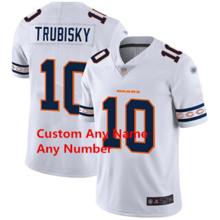 Custom Men's Bears White Stitched Football Limited Team Logo Fashion Jersey