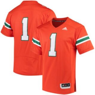 Custom Miami Hurricanes NCAA Orange Jersey