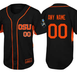 Custom Oregon State Beavers Brown Custom Baseball Jersey