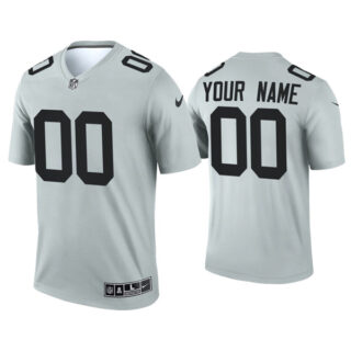 Custom Raiders Inverted Legend Silver Jersey