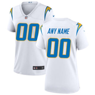 Custom Women New Los Angeles Chargers Limited White Jersey